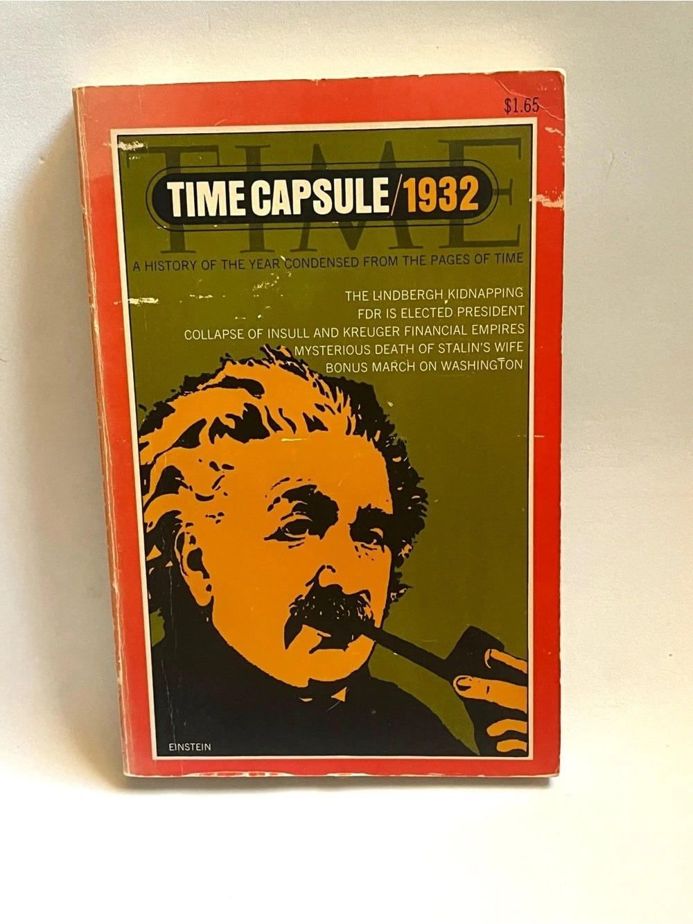 Time Capsule 1932 History Book Featuring Einstein Vintage Collectible EUC